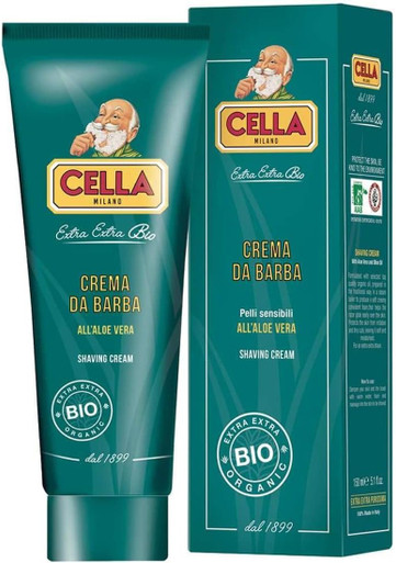 Cella Bio Crema da Rasatura all'Aloe Vera in Tubo - 150ml